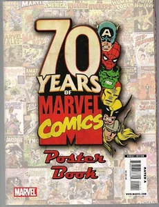 70 JAHRE MARVEL COMICS POSTER BUCH 2009 MAGAZIN GRÖSSE COVER KUNST 36 POSTER RARITÄT NM - Bild 1 von 2