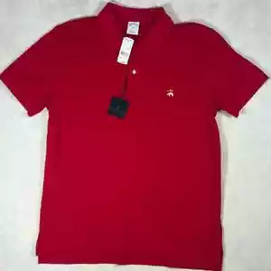NWT Brooks Brothers Size Large Slim Fit Golden Fleece Red Logo Polo Shirt - Picture 1 of 8