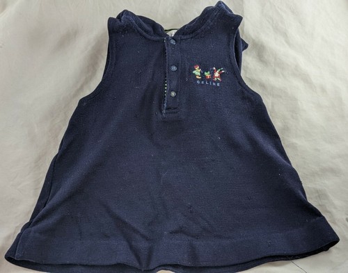 Vestito natalizio con cappuccio Celine bambino taglia 90 12 18 mesi blu navy vacanze