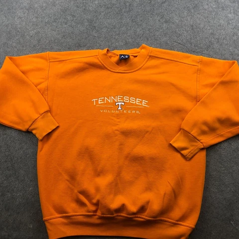 VTG Tennessee Volunteers Sweatshirt Men Medium Orange Logo Embroidered Spell Out Cover