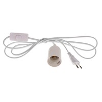 Enchufe de Cable Accesorio Colgante Interruptor E27 Sostenedor de Bombillas