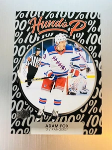 Adam Fox 2021-22 Upper Deck Series 1 Hundo P #HP-14 New York Rangers - Picture 1 of 2