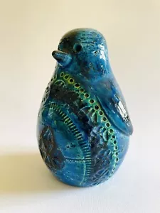 🟢 ALDO LONDI Rarissimo PINGUINO in ceramica Bitossi Rimini Blu 1960 vintage - Foto 1 di 9