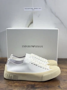 Emporio Armani Sneaker Donna Pelle White Cusual Armani Woman Sneaker 38 - Imagen 1 de 6