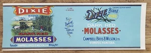 ADVERTISING Label Can Dixie Molasses Campbell & Wilson Winnipeg Manitoba Canada - Picture 1 of 1