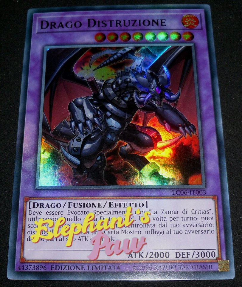 Yugioh - Drago Distruzione ULTRA RARA - LC06-IT003 Ed. Limitata - Immagine 1 di 1