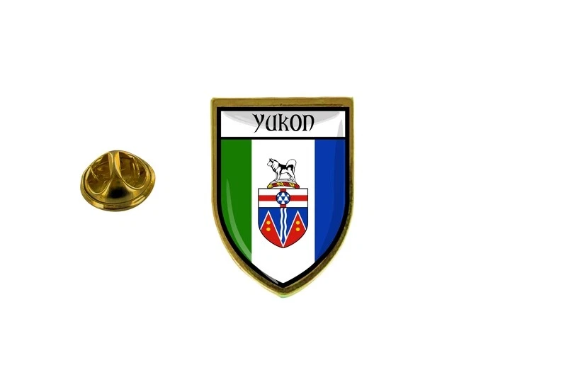 pins pin badge pin's souvenir ville drapeau pays blason canada yukon - Immagine 1 di 1