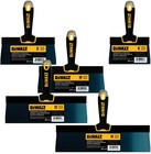 DEWALT Drywall Taping Knife Set Premium Blue Steel 6-8-10-12-14" w/ Soft Grip