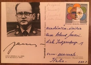 Cartolina firmata da Wojciech Jaruzelski - Imagen 1 de 1