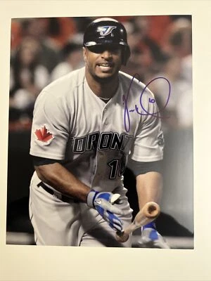 VERNON WELLS TORONTO BLUE JAYS SIGNED AUTOGRAPHED 8x10 PHOTO - Image 1 of 2