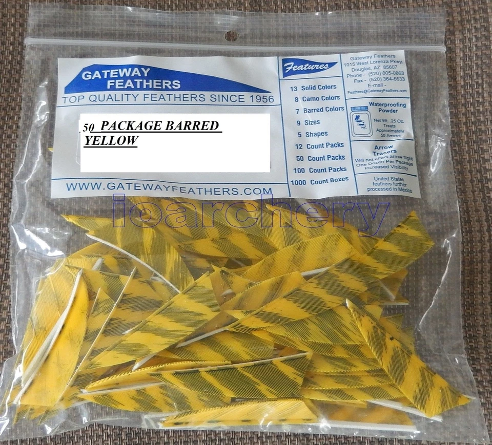 GATEWAY RAYZR 2" RW FEATHERS 50 pk, - Image 1 of 1