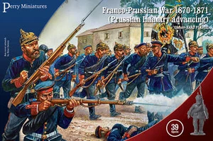 Perry Miniatures Franco-Prussian War - Prussian Infantry Advancing - Picture 1 of 1