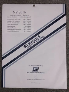 SHOWGARD STAMP MOUNTS ( NY2016 }) - NEW YORK  2016 - WE HELP OUR VETERANS - Picture 1 of 3