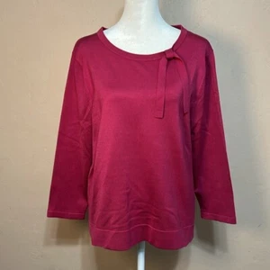 Vintage Silk Blend Sweater Pendleton Pullover Career Dressy Size Petite Large - Picture 1 of 11