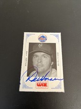 DEL UNSER SIGNED RARE 1991 NEW YORK NY METS WIZ SGA BASEBALL CARD AUTOGRAPH