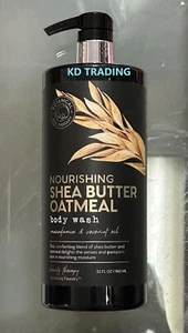 BOTANICAL SPA THERAPY ~ NOURISHING SHEA BUTTER OATMEAL BODY WASH Macadamia 960ml - Picture 1 of 4