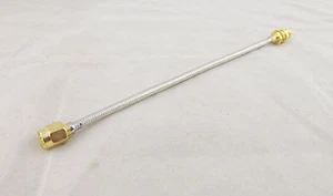 1x SMA Male To SMA Female Jack Straight Pigtail Flexible Jumper Cable RG402 6in - Picture 1 of 12