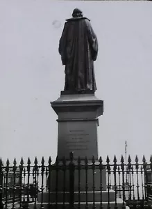 William Harvey Statue (Back), Folkestone, England, Magic Lantern Glass Slide - Picture 1 of 4