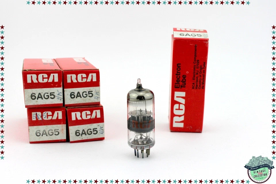 TELEFUNKEN EF96 6AG5, various labels, Tube, lampe Röhre Valve Lampa. NOS, NIB. X1