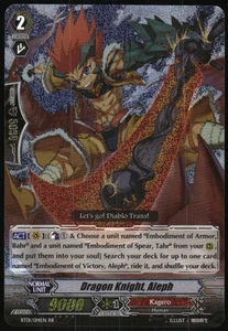 CardFight!! Vanguard - Dragon Knight, Aleph BT01/014EN RR - Picture 1 of 2
