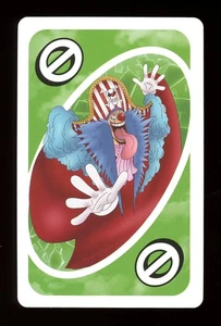 Buggy The Star Clown GREEN Skip ONE PIECE Mattel Original Japanese UNO Card NM - Picture 1 of 2