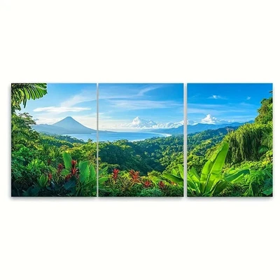 3pcs Costa Rican Paradise Metal Print Ready to Hang Art - Image 1 of 4