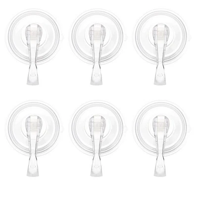  6 Pcs Ganci Per Appendere Da Muro Gancio Di Plastica Trasparente - Immagine 1 di 4