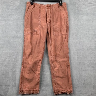 Pantalones cortos Free People utilitarios para mujer rosa polvorienta dobladillo deshilachado desgastado 28 Foto 1 de 4