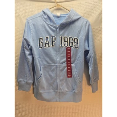 Sudadera con Capucha Gap Unisex Talla 8 Azul Polar Con Capucha Ligera Cremallera Completa 6748 Foto 1 de 4