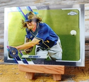 Josh Hader - 212 - 2021 TOPPS Chrome MLB Baseball Card - NM/LP - Picture 1 of 5