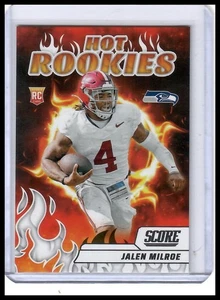 2025 Panini Score Football #9 JALEN MILROE RC Hot Rookies - Picture 1 of 2