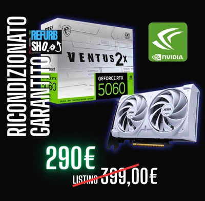 RTX 5060 Nvidia Scheda Video 8GB VRAM MSI OC - Immagine 1 di 4