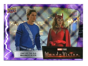 2022 Upper Deck Marvel WandaVision - #51 Chip Off Old Maximoff - Purple Spell - Picture 1 of 2