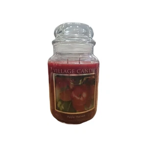FALL -Village Candle Apple Harvest 21 Oz Two Wick Candle - Picture 1 of 3