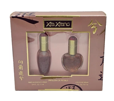 Xia Xiang Set Perfume Esencia Spray 3/8 OZ, Colonia Spray 0,5 OZ Caja imperfecta Foto 1 de 3