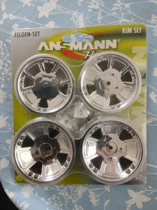 Ansmann Chrome buggy Wheels 1/10 Scale NEW - Picture 1 of 1
