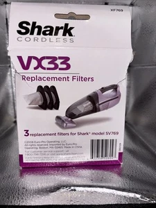 Shark VX33 Replacement Vacuum Filters SV769 Cordless Handheld Vacuum. 3 NIB - Bild 1 von 4