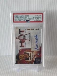 2020 Panini NBA Hoops #HR-JMC Jaden McDaniels Hot Signatures RC Auto PSA 10 GM - Picture 1 of 2