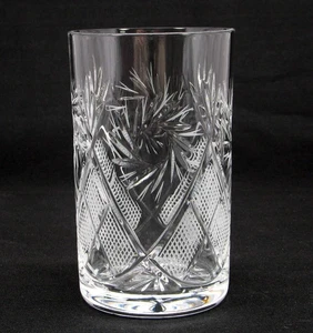 Vaso de té de cristal ruso vintage 8,5 OZ para soporte "Podstakannik" - Imagen 1 de 5
