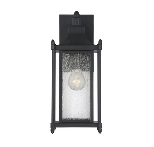 Linterna de pared exterior Dunnmore 1 luz en negro de Savoy House - 5-3451-BK - Imagen 1 de 9