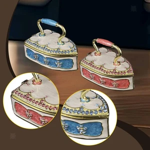 Enameled Trinket Box Decor Sturdy Art Collection for Family Unique Gift - Picture 1 of 16