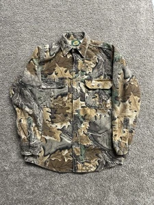 Vintage Cabelas Chamois Shirt Mens Size S Realtree Hunting Camo Cotton USA Made - Picture 1 of 10