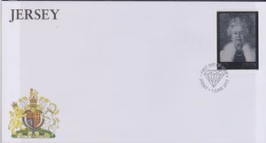 GB JERSEY 2012 QEII Diamond Jubilee/£10 Holographic Portrait SG 2662 FDC ROYALTY - Picture 1 of 1