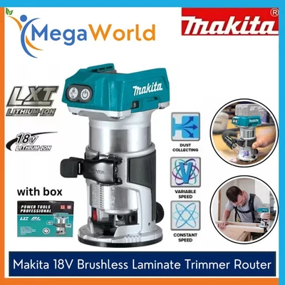 Makita 18V Brushless Laminate Trimmer Router, DRT50Z. AU Stock. - image 1 of 4