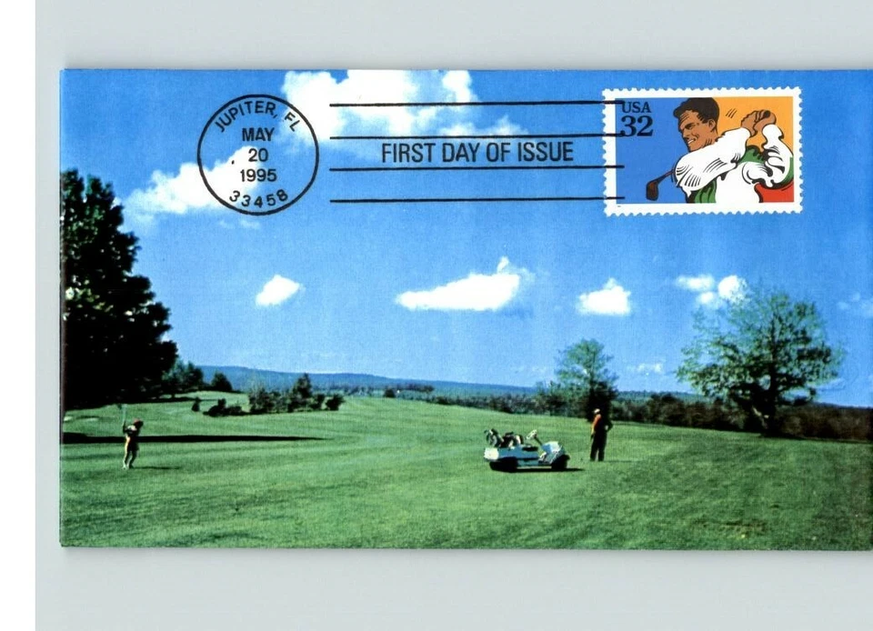 GOLF, 1995 First Day of Issue, Golf Course Scenery, First Day of Issue - Image 1 of 1