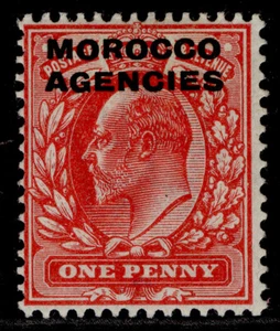 MOROCCO AGENCIES EDVII SG32, 1d scarlet, M MINT. - Picture 1 of 1