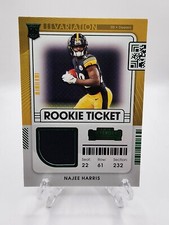 2021 Panini Contenders Rookie Ticket Swatches #RTS-NHA Najee Harris VARIATION 