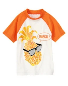 Neu mit Etikett Gymboree Tropicool! Pineapple Rashguard Badeshirt Oberteil Bademode Jungen 10 - Bild 1 von 1