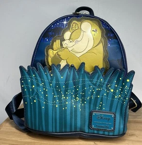 Nuovo mini zaino Loungefly Disney 100 Louis Ray principessa rana Tiana Glow - Foto 1 di 6
