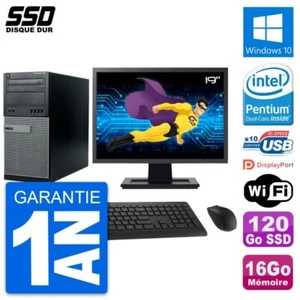 PC tour DELL 790 MT Bildschirm 19 " Intel G630 RAM 16Go SSD 120Go Windows 10 - Bild 1 von 3